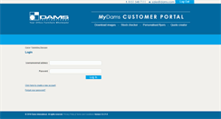 Desktop Screenshot of mydams.dams.com