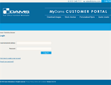 Tablet Screenshot of mydams.dams.com