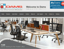 Tablet Screenshot of dams.com